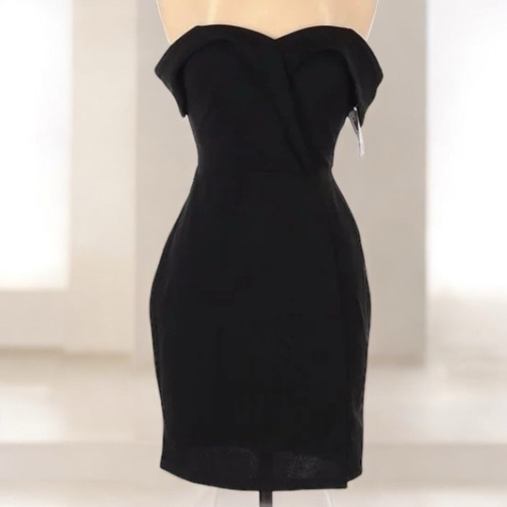 NWT Speechless Strapless Black Cocktail Dress | Size 7 | Formal & Flattering - Picture 2 of 15
